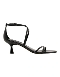 Jetien Heeled Sandal in Black