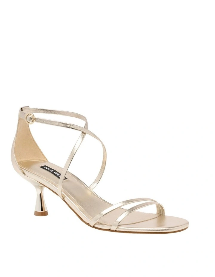 Jetien Heeled Sandal in Gold image 2