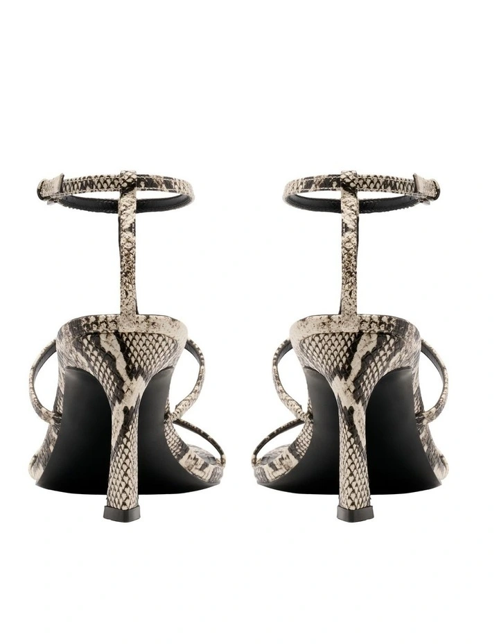 Pinila Heeled Sandal in Snake image 4