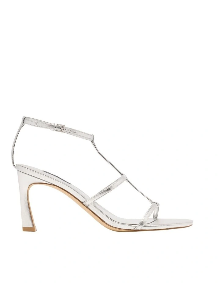 Pinila Heeled Sandal in Silver image 1
