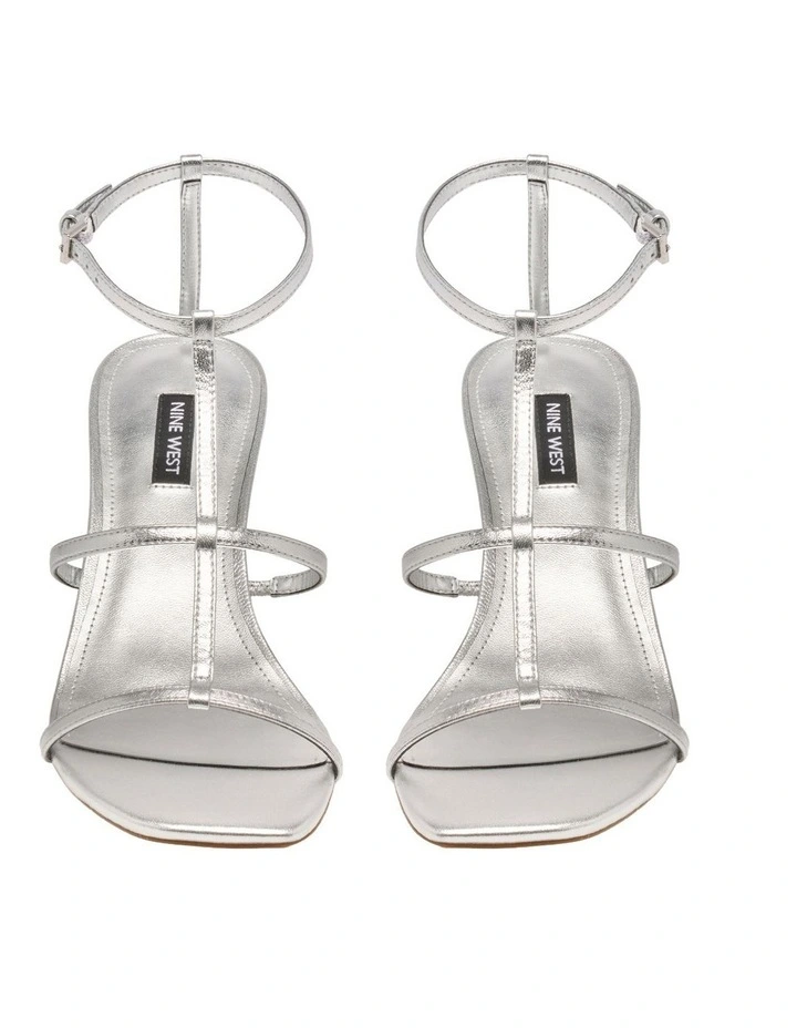 Pinila Heeled Sandal in Silver image 3