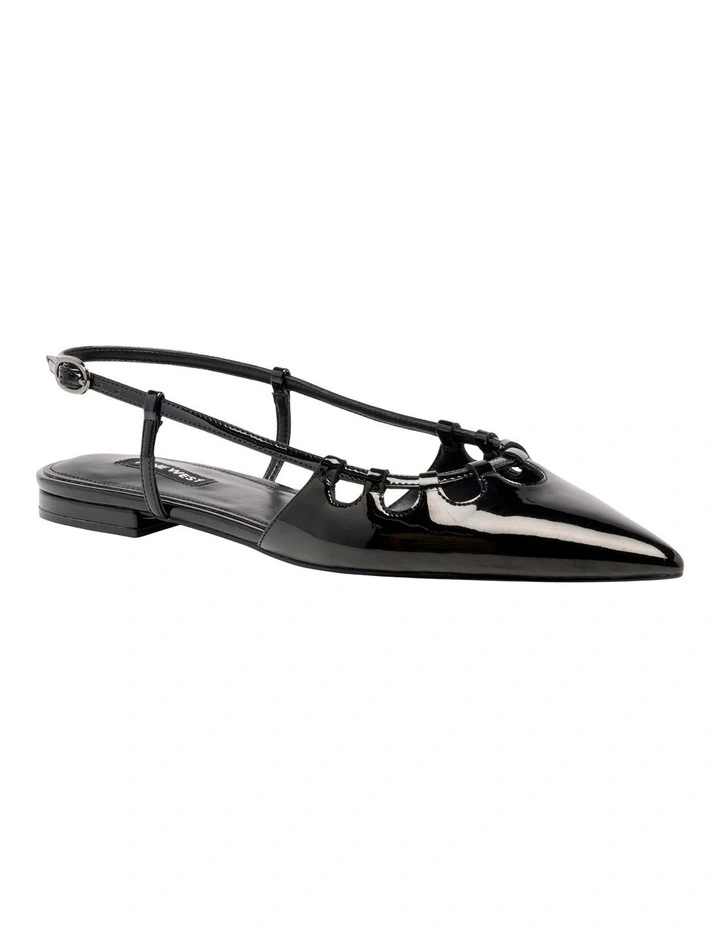 Harra Slingback Flat in Black image 2