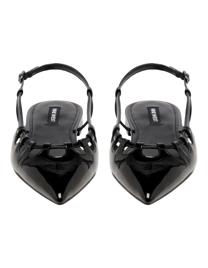 Harra Slingback Flat in Black image 3