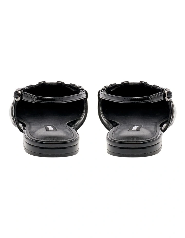 Harra Slingback Flat in Black image 4