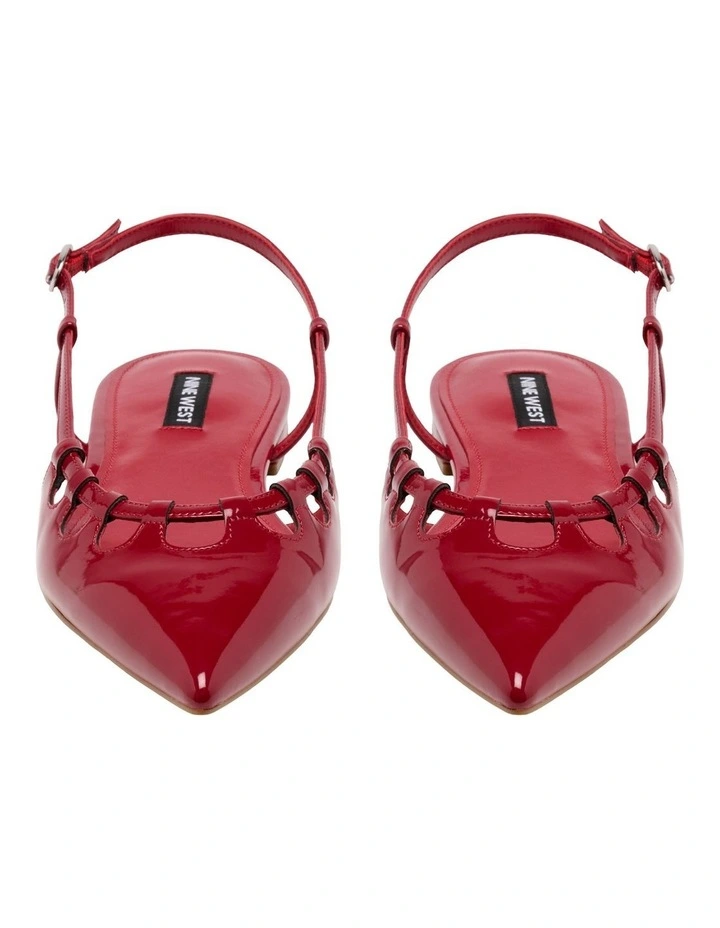 Harra Slingback Flat in Red image 3
