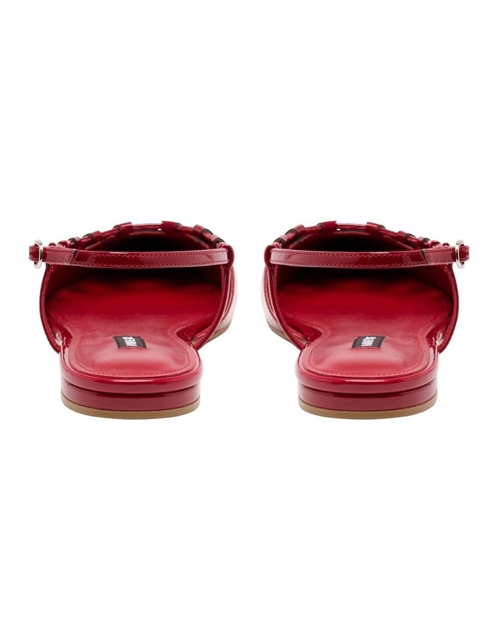 Harra Slingback Flat in Red image 4