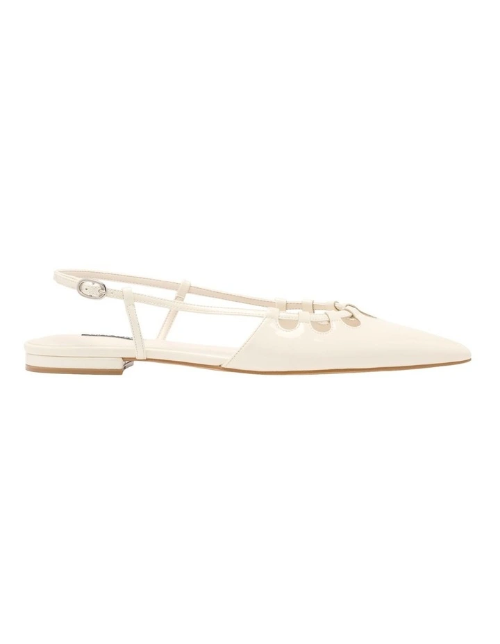Harra Slingback Flat in Cream image 1