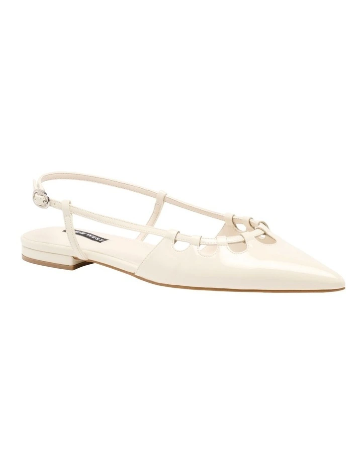Harra Slingback Flat in Cream image 2