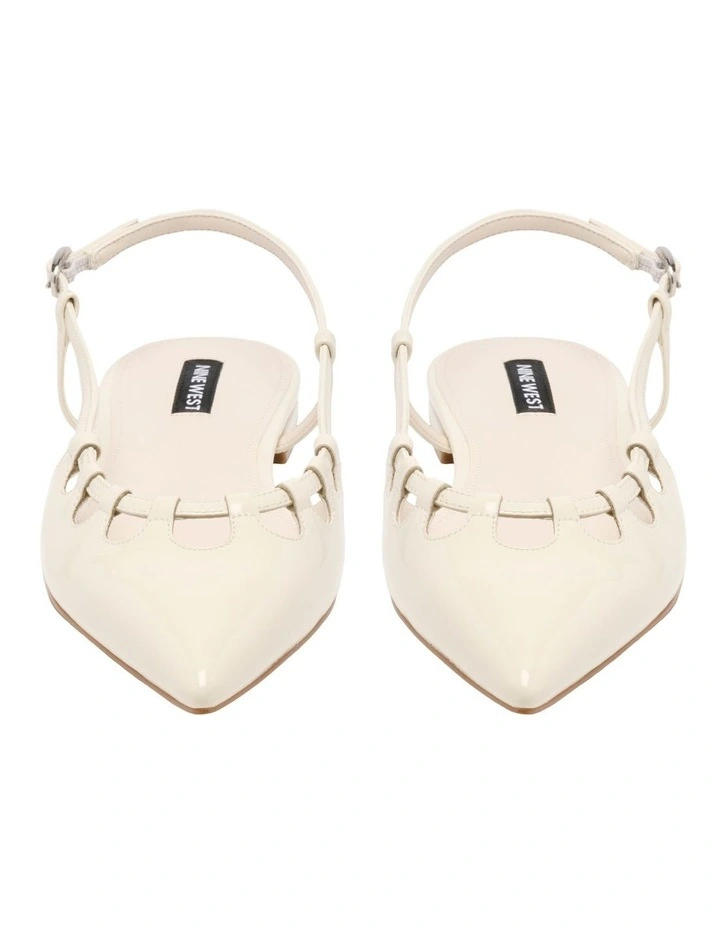 Harra Slingback Flat in Cream image 3