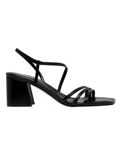 Gianesa Heeled Sandal in Black