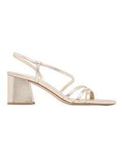 Gianesa Heeled Sandal in Gold