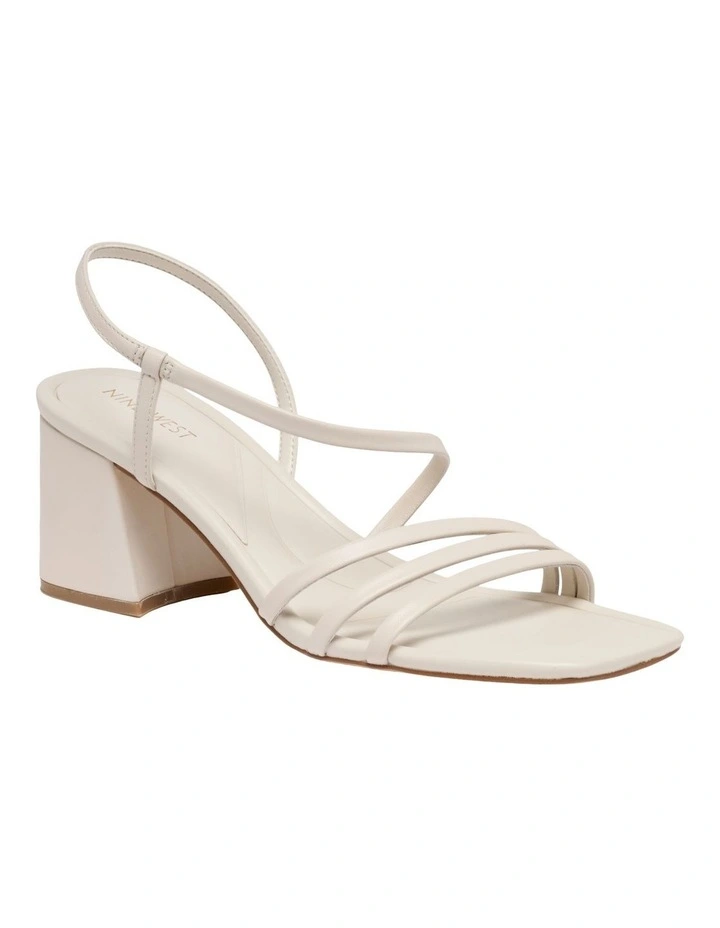 Gianesa Heeled Sandal in Cream image 2