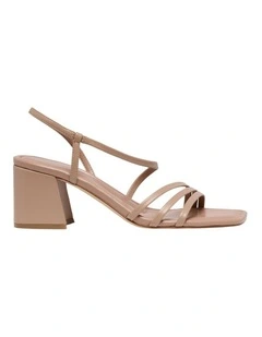 Gianesa Heeled Sandal in Natural