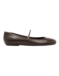 Classik Ballet Flat in Brown
