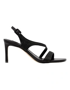Hansap Heeled Sandal in Black