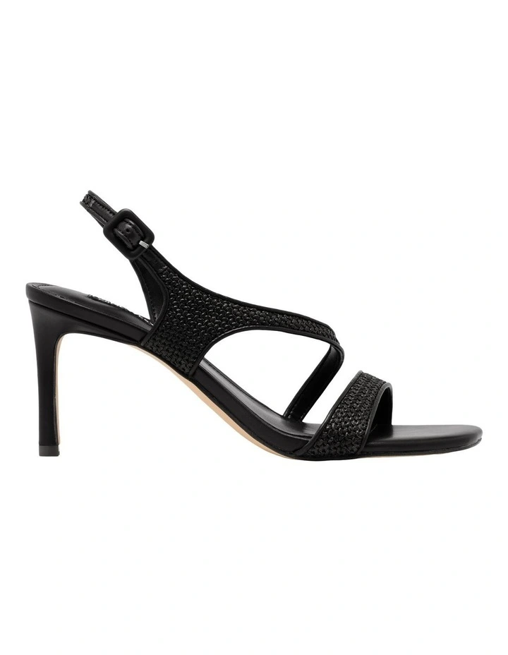 Hansap Heeled Sandal in Black image 1