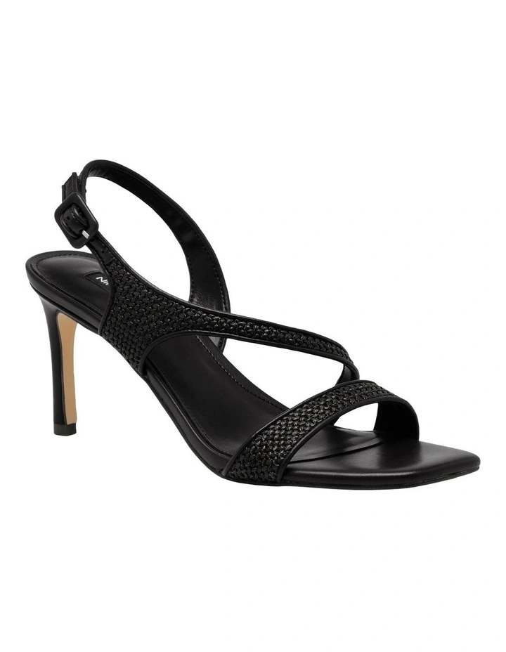 Hansap Heeled Sandal in Black image 2