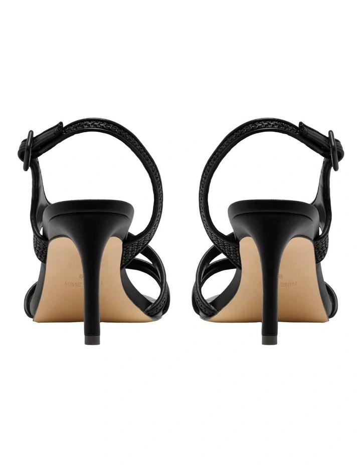 Hansap Heeled Sandal in Black image 4