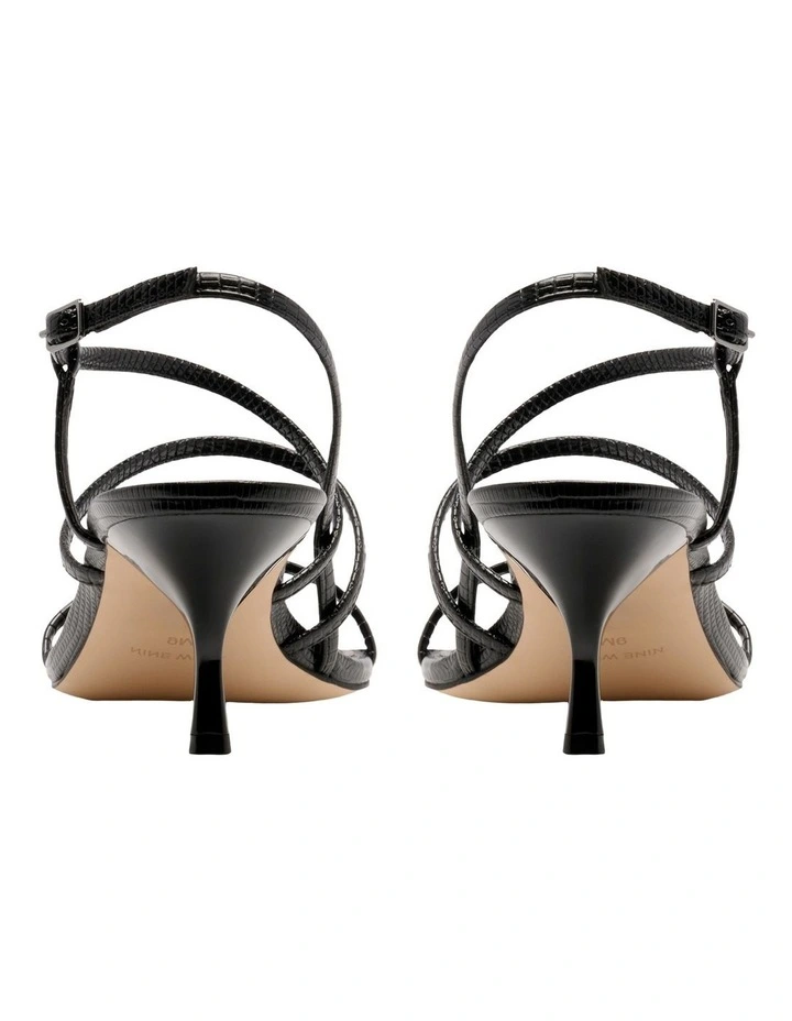 Hindy Heeled Sandal in Black image 4