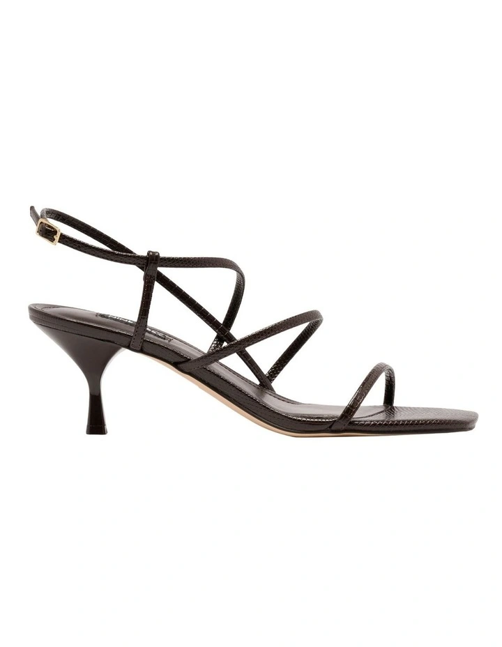 Hindy Heeled Sandal in Brown image 1