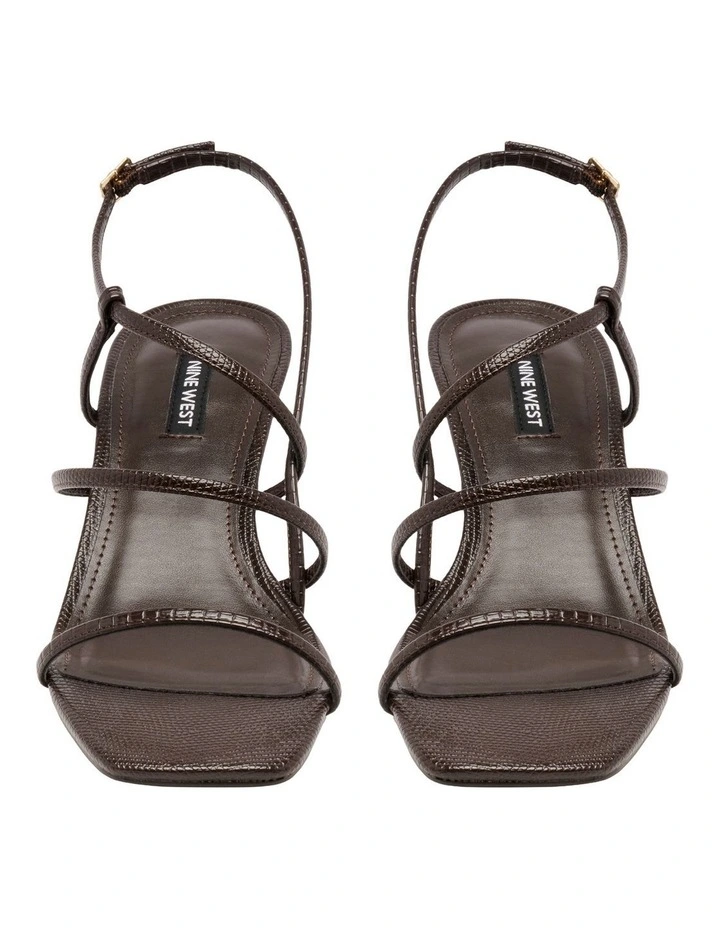 Hindy Heeled Sandal in Brown image 3