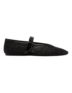 Vancee Ballet Flat in Black