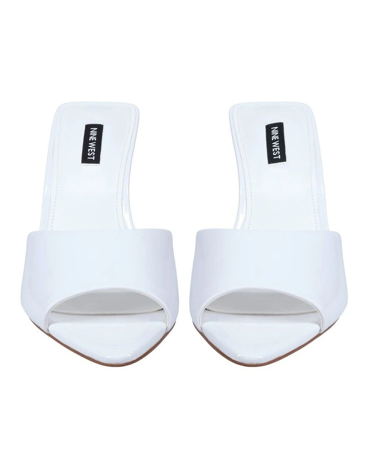 Hather Heeled Sandal in White image 3