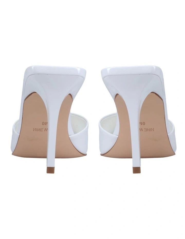 Hather Heeled Sandal in White image 4