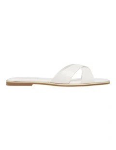 Eden Slip-on Sandal in White