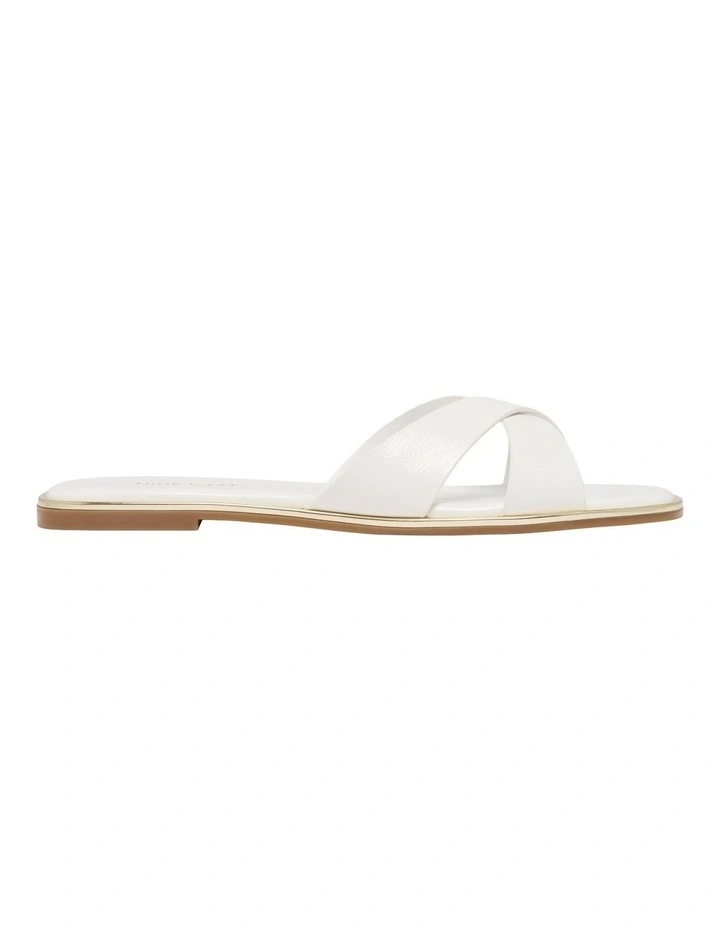 Eden Slip-on Sandal in White image 1