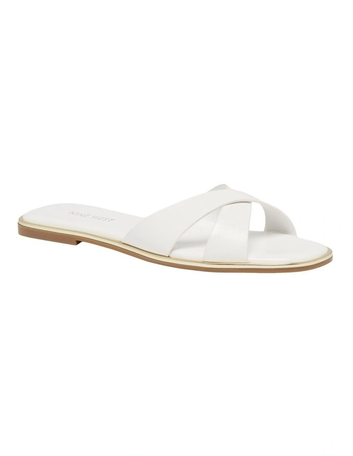 Eden Slip-on Sandal in White image 2