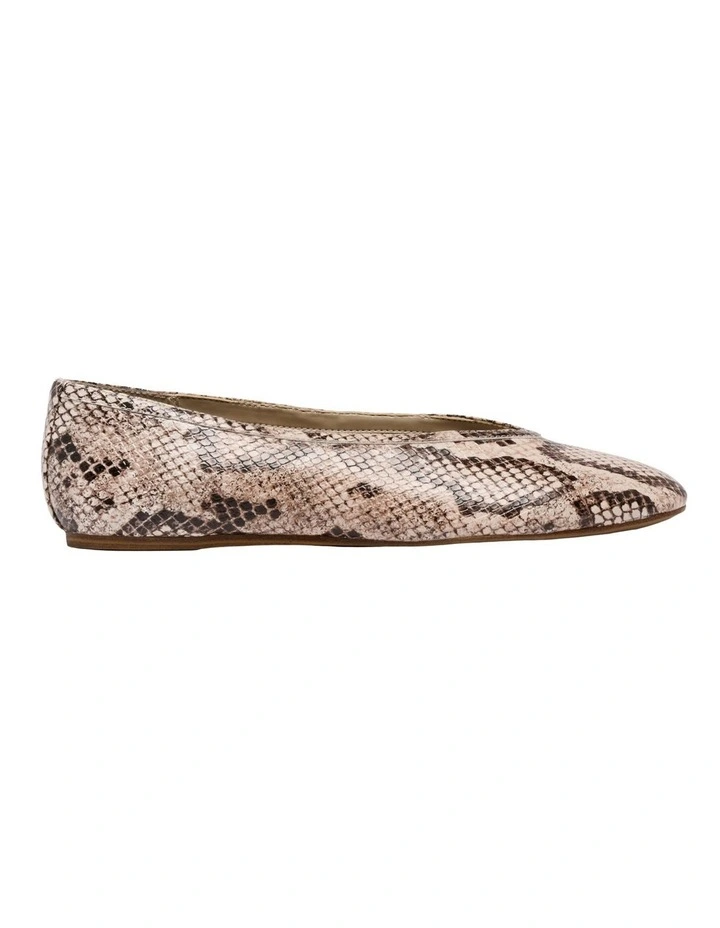 Zucia Ballet Flat in Snake image 1
