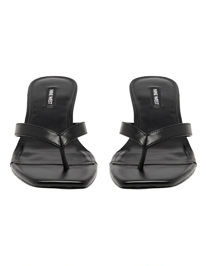Cassa Heeled Sandal in Black image 3