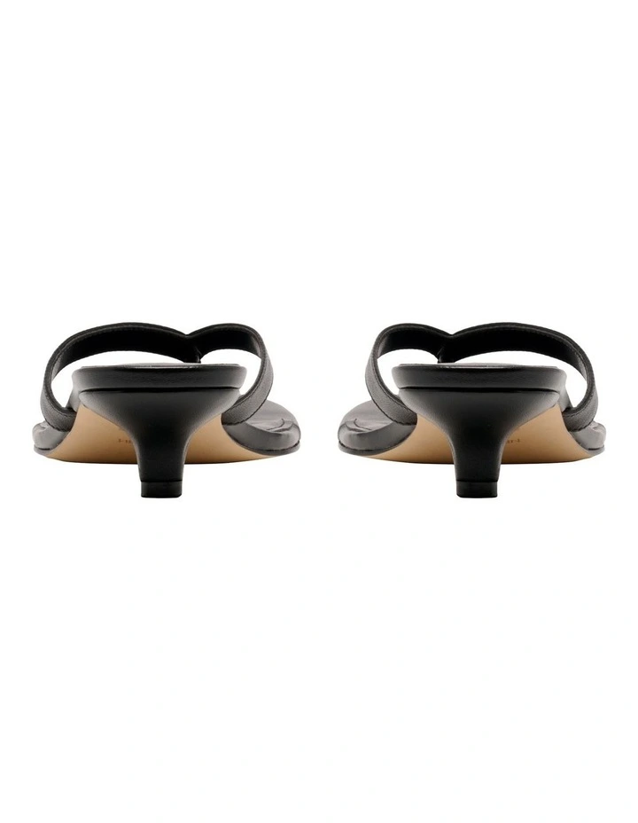Cassa Heeled Sandal in Black image 4