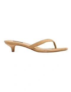 Cassa Heeled Sandal in Tan