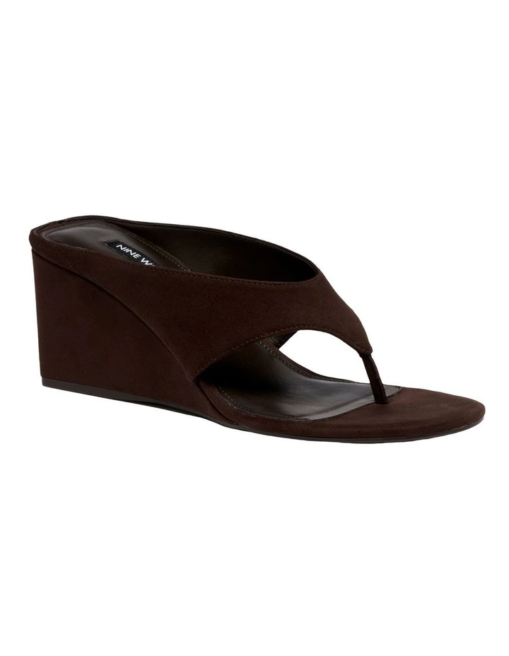 Jadde Wedge Sandal in Brown image 2
