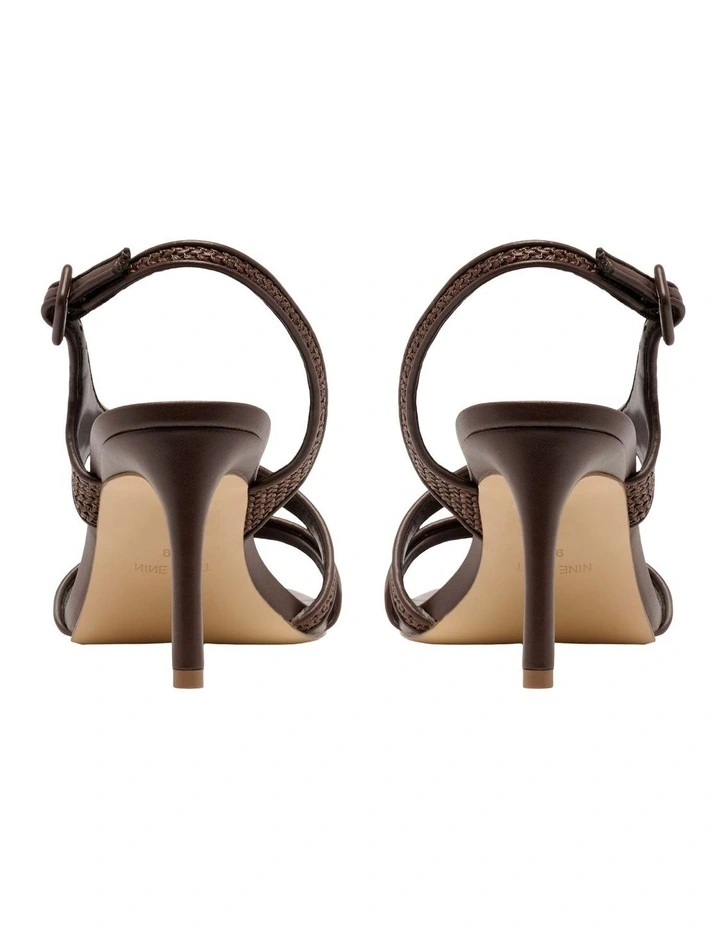 Hansap Heeled Sandal in Brown image 4