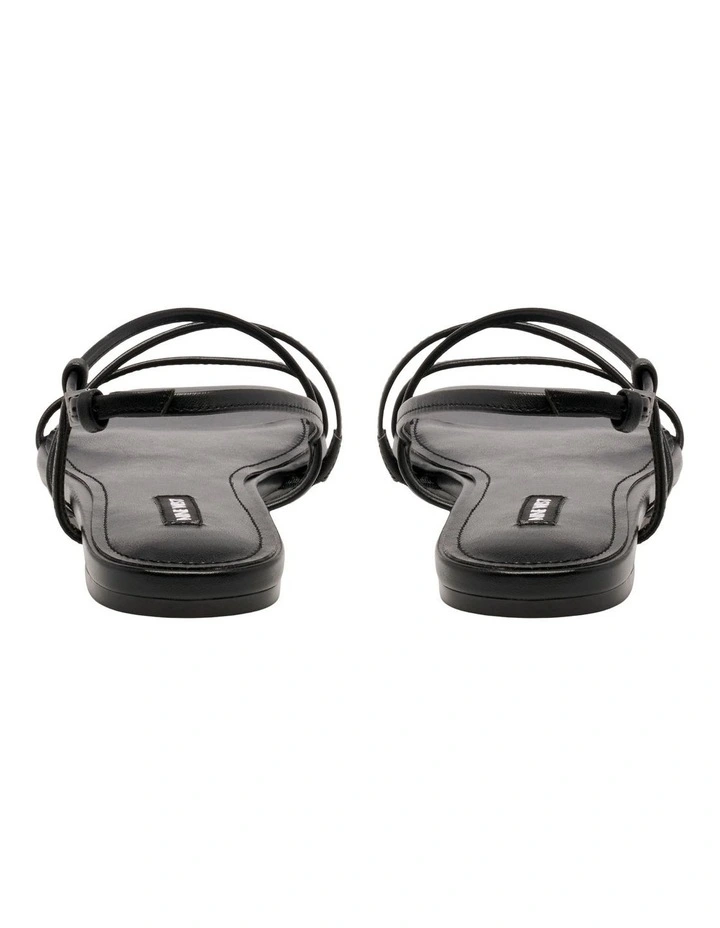 Annmarie Flat Sandal in Black image 4