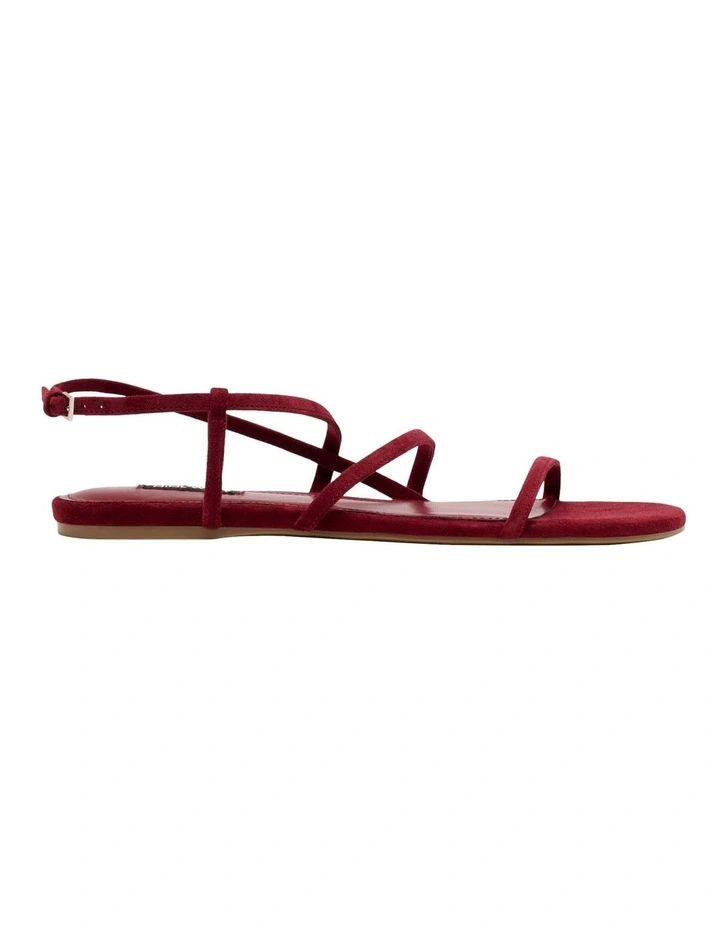 Annmarie Flat Sandal in Wine image 1
