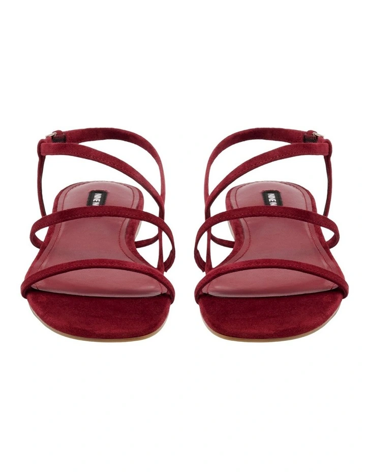 Annmarie Flat Sandal in Wine image 3
