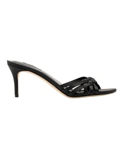 Wilks Heeled Sandal in Black