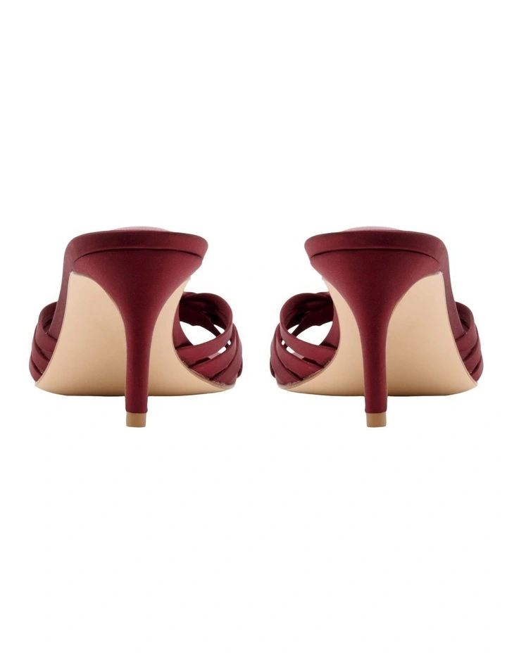Wilks Heeled Sandal in Wine image 4