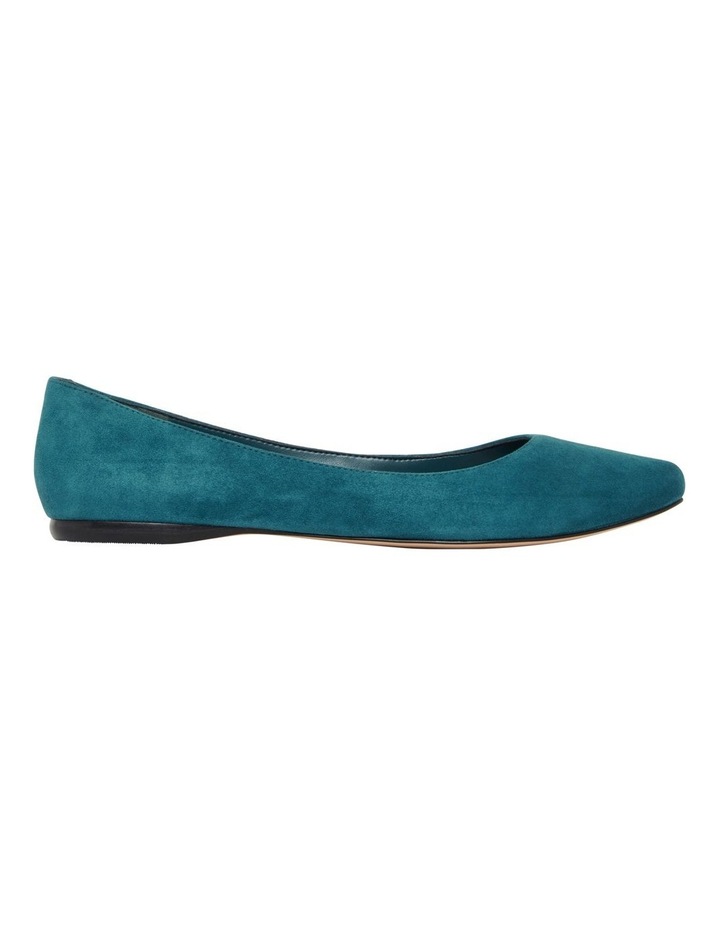 light blue leather flats