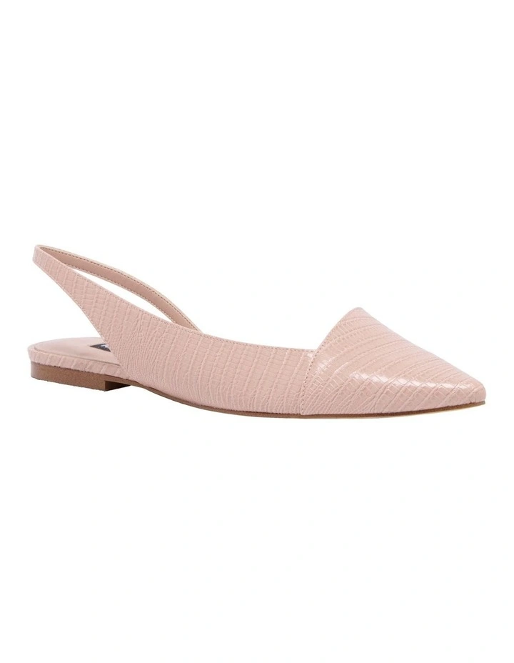 Beads Ballet Flat Shoe In Light Pink image 2