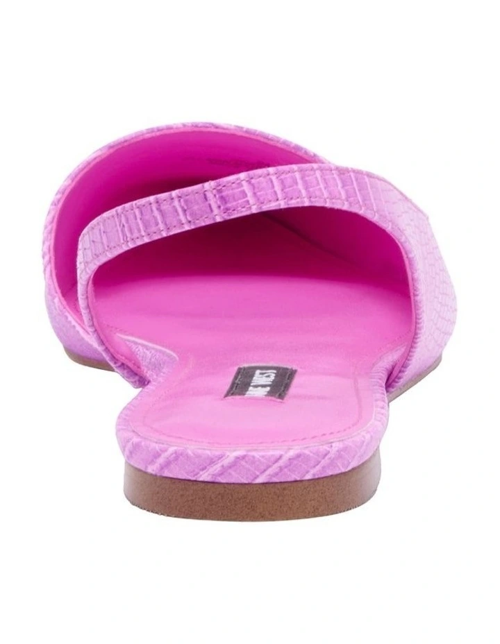 Beads Ballet Flat Shoe In Magenta image 4