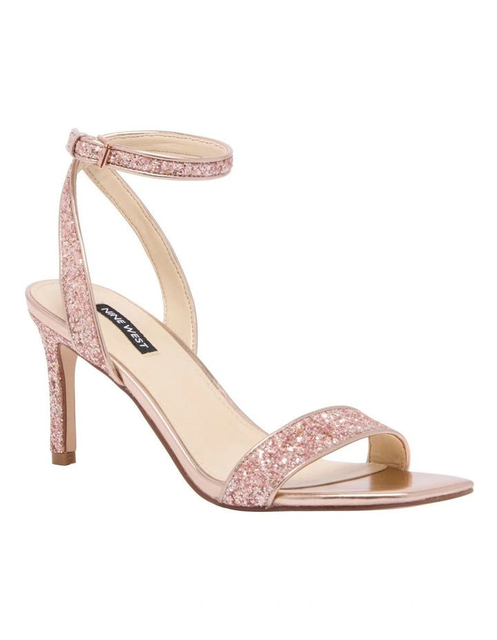 Handle Glitter Sandal In Rose image 2