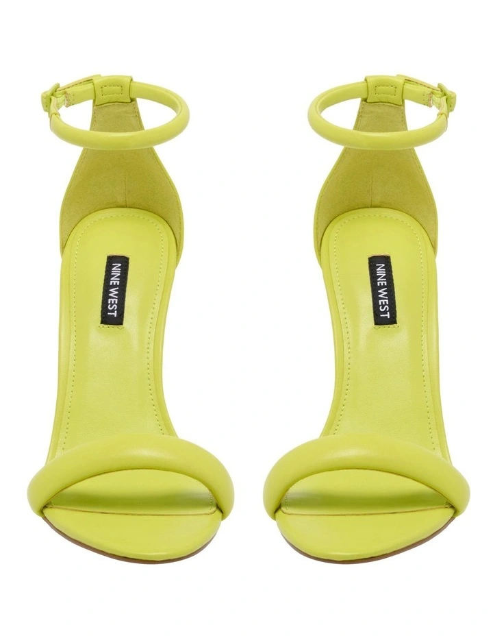 Teeya Heeled Sandal In Lime Green image 3