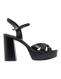 Rast Platfrom Sandal in Black
