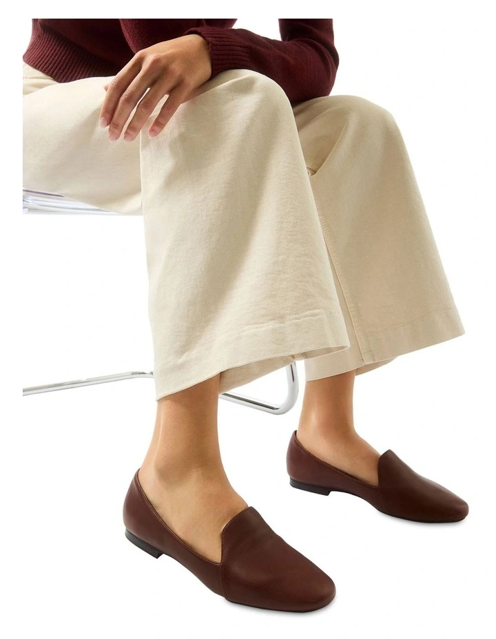 Castle Flat Shoes in Chocolate Glove image 2