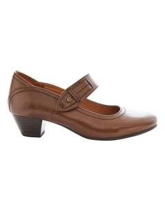 Appeal Heeled Shoes in Brown Leather